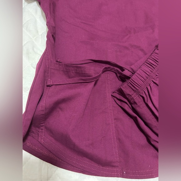 Scrubstar Women's Short Sleeve Top in Deep purple - Picture 6 of 9